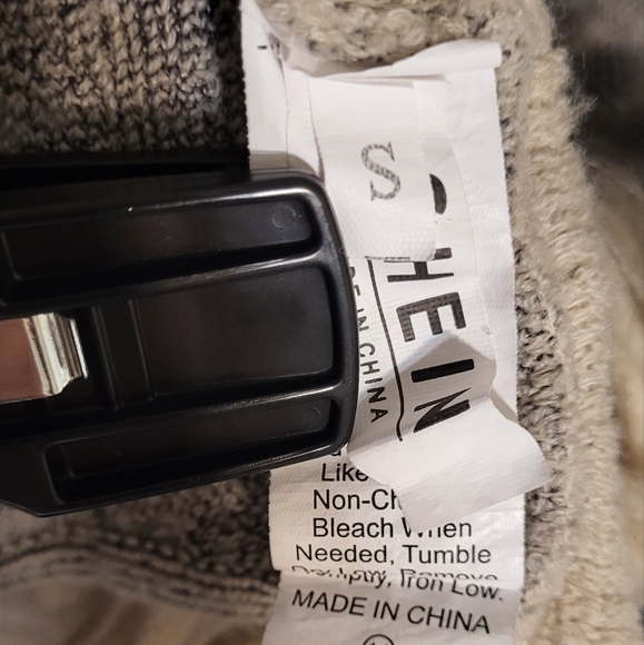 SHEIN Women's Leopard Print Fuzzy Batwing Sleeves Duster Cardigan Size Small 🐈 - Picture 7 of 10